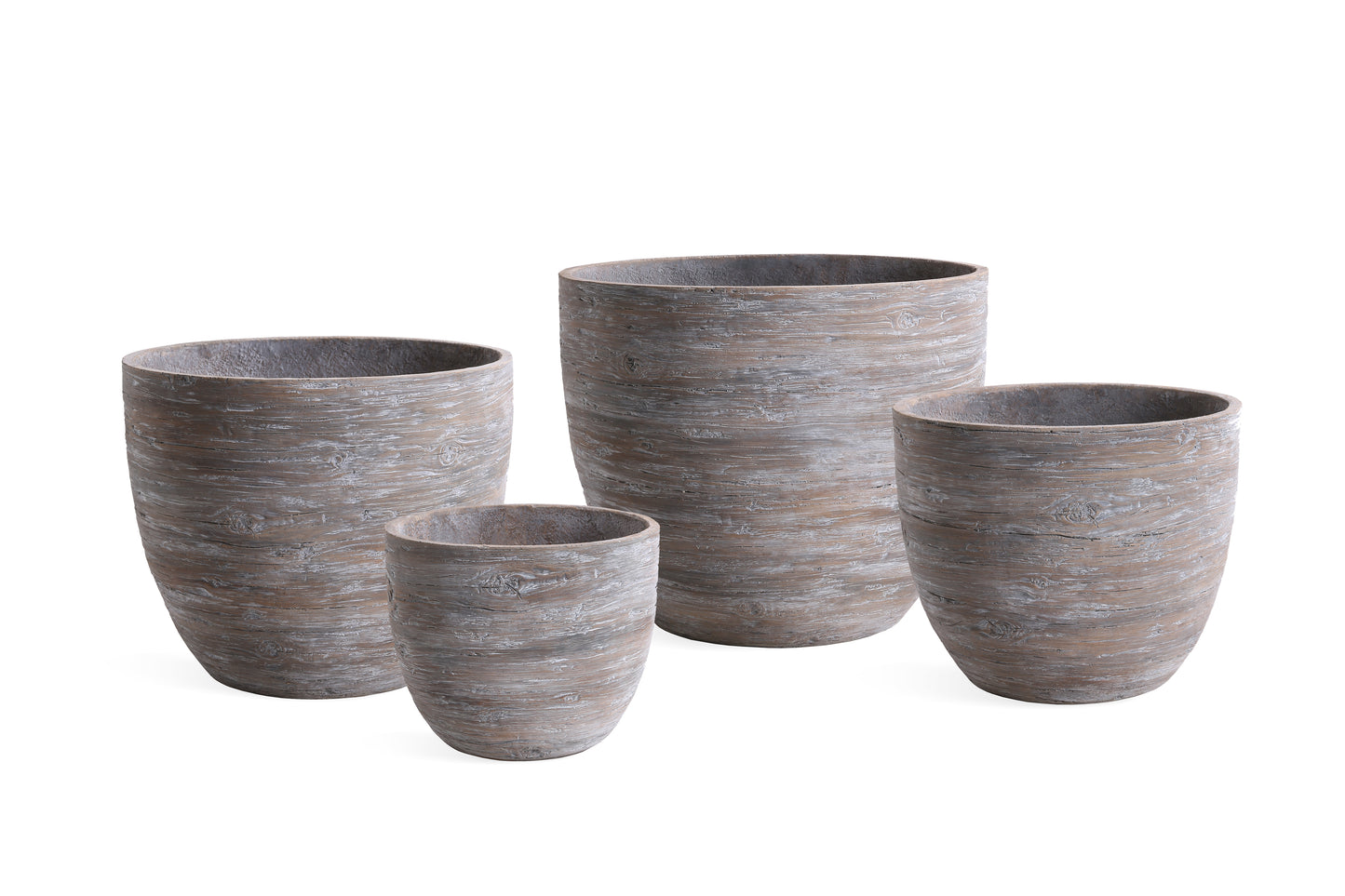 Planter- Fiber Cement, Washed Taupe