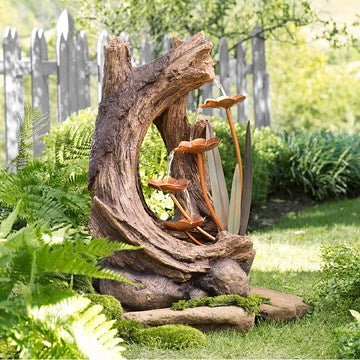 Fountain, Resin Stump & Lily Pads
