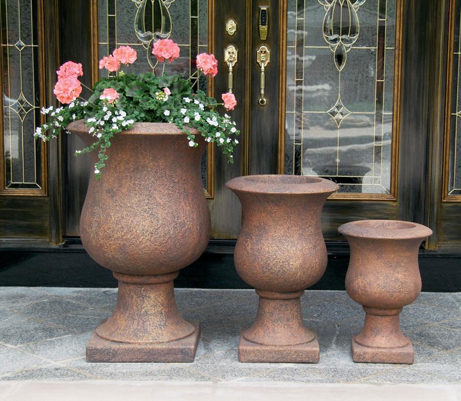 Planter, Concrete, Vail Goblet Urn