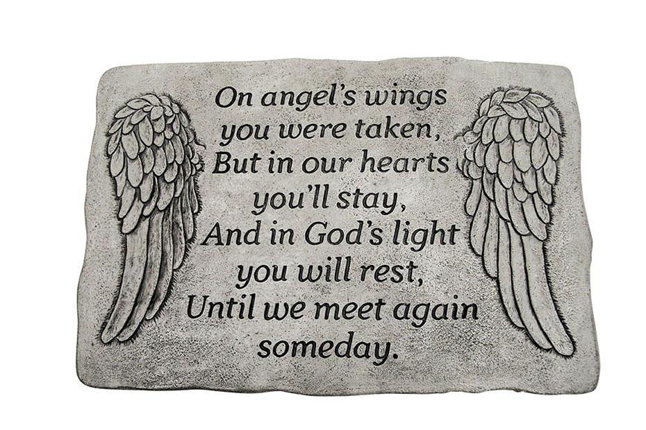 Memorial Stone, On Angels Wing
