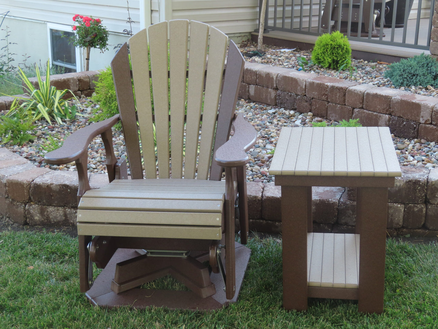 Chair, Polywood, Adirondack Swivel/Glider (Dutch Boy)