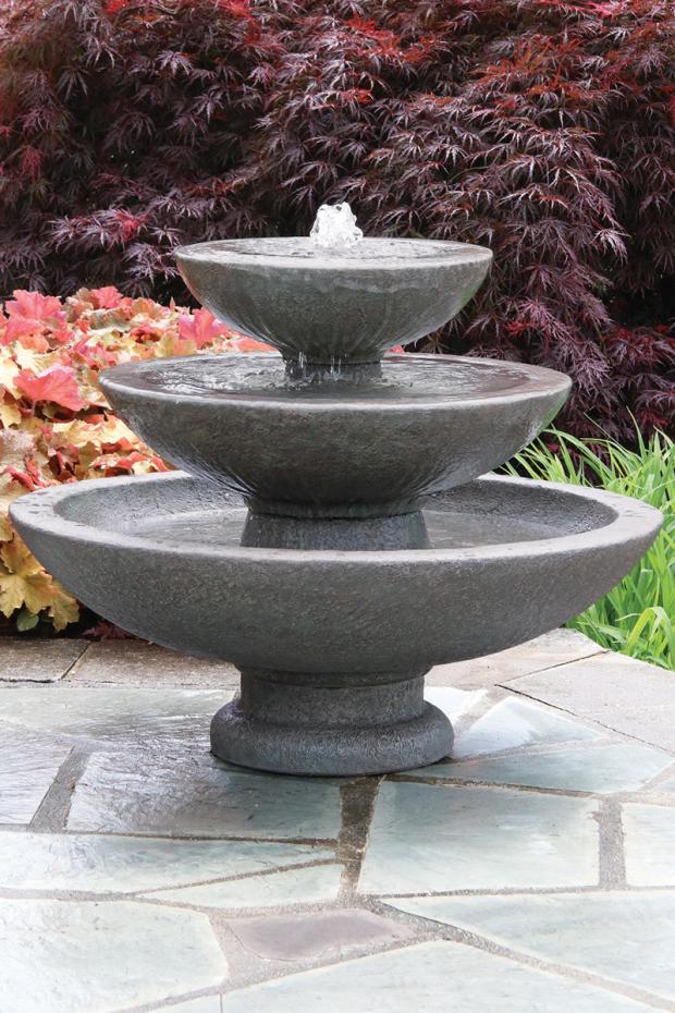Fountain, Concrete Tranquility 3-Tier / 4-Piece (M-3521)