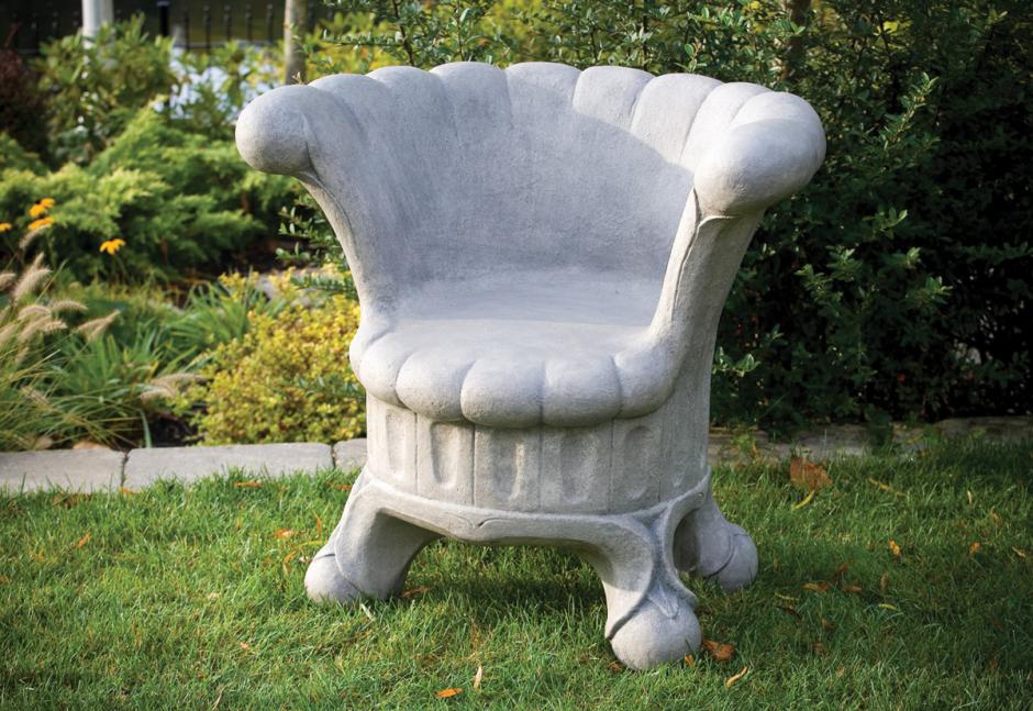 Chair, Concrete, Posh Garden 1-Piece (M-4149)