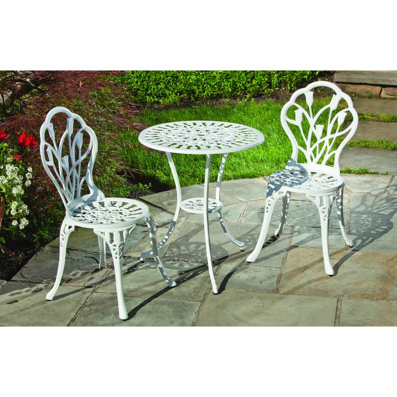 Bistro Set, Cast Iron, Tulipano