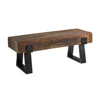 Bench, Backless Wood & Metal (Orson)