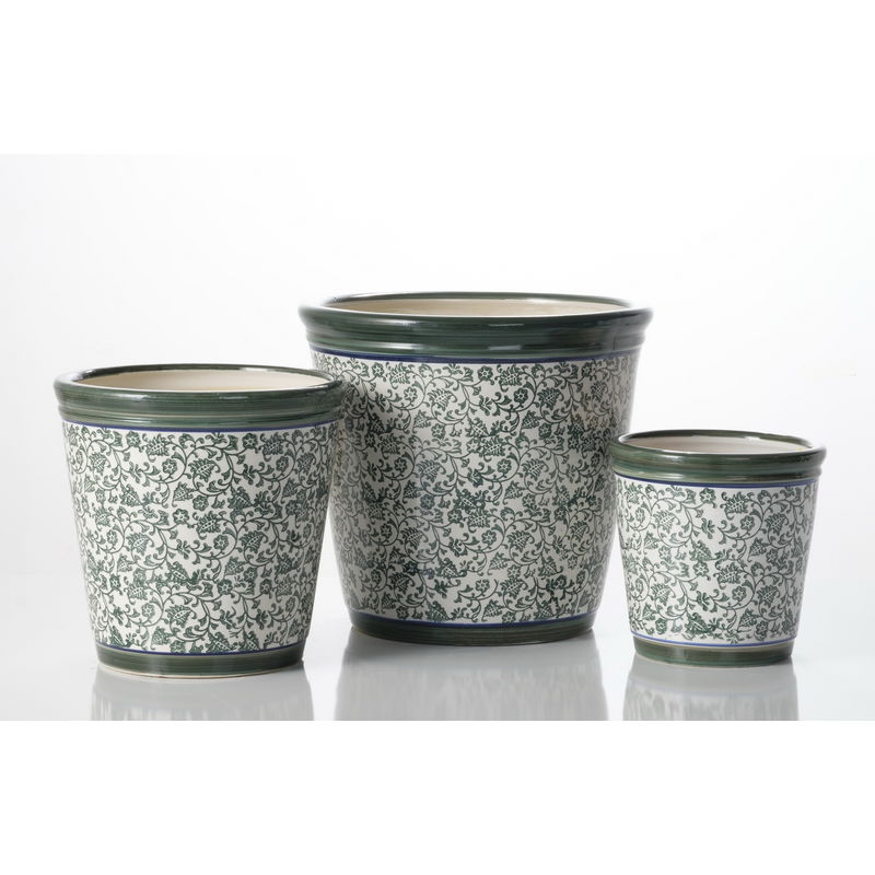 Planter, Glazed, Ivy