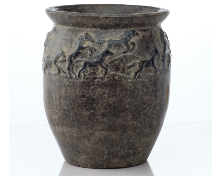 Planter, Concrete, Wild Horses Urn (Al-603-1502)
