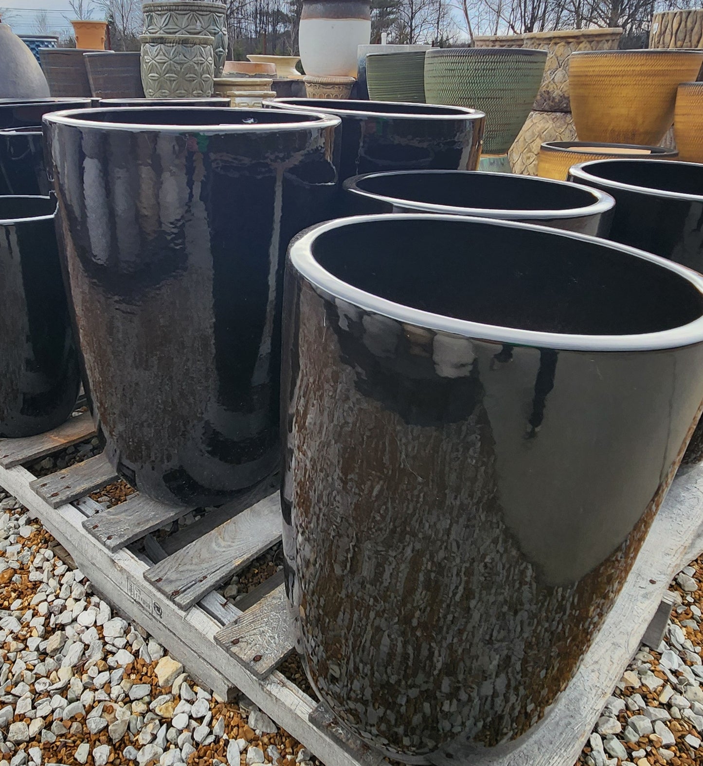 Planter, Glazed, Gravity Tall Round (Al-38-1302)
