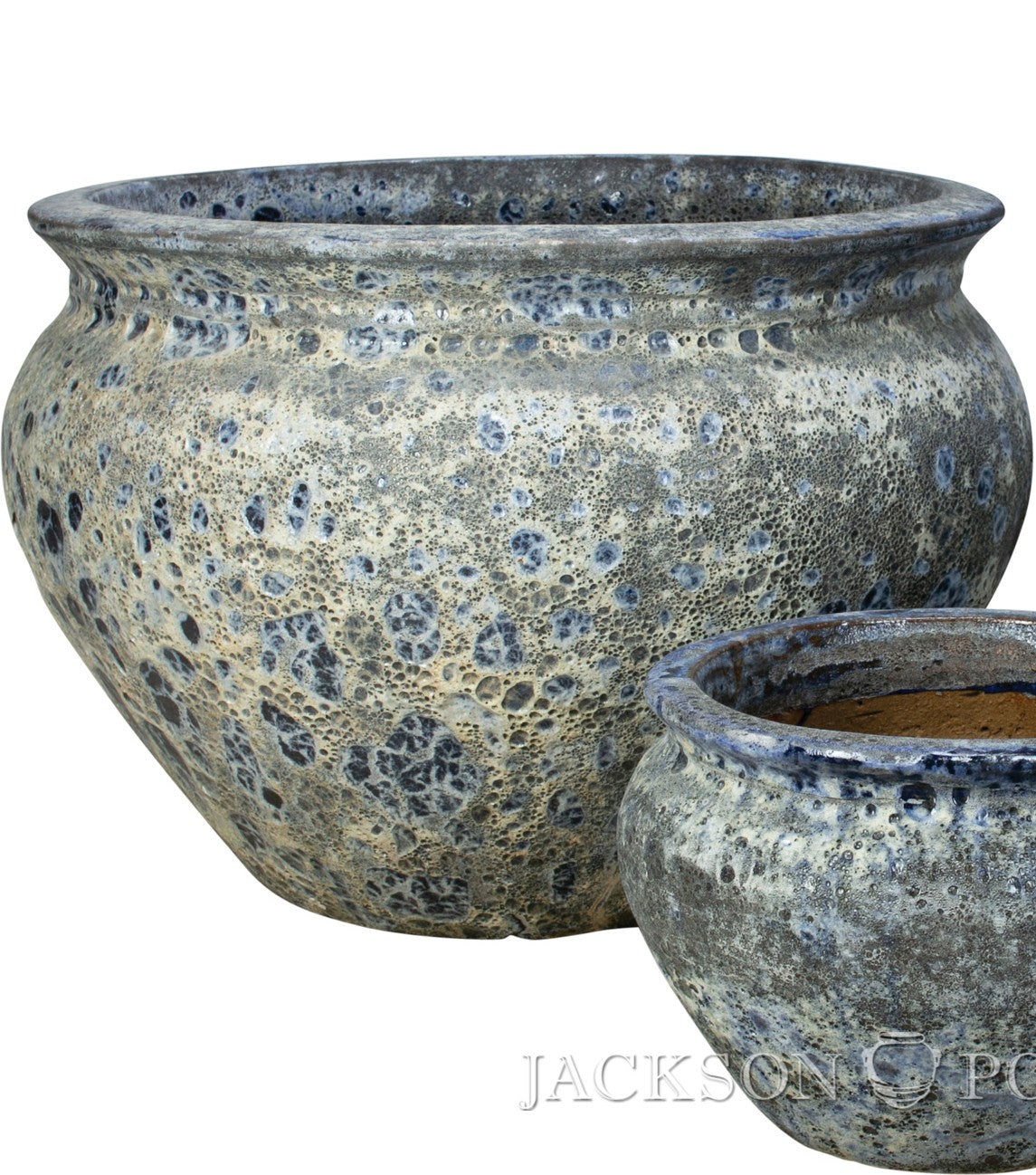 Planter, Glazed, Cabbage Wide