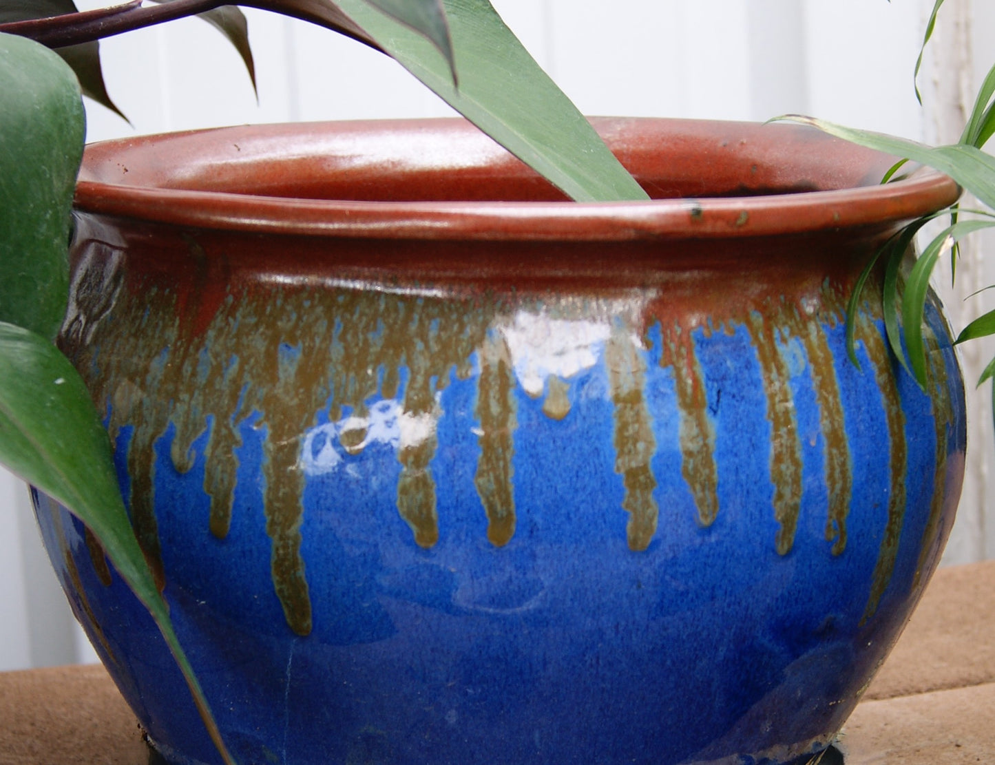 Planter, Glazed, Fushion Fishbowl