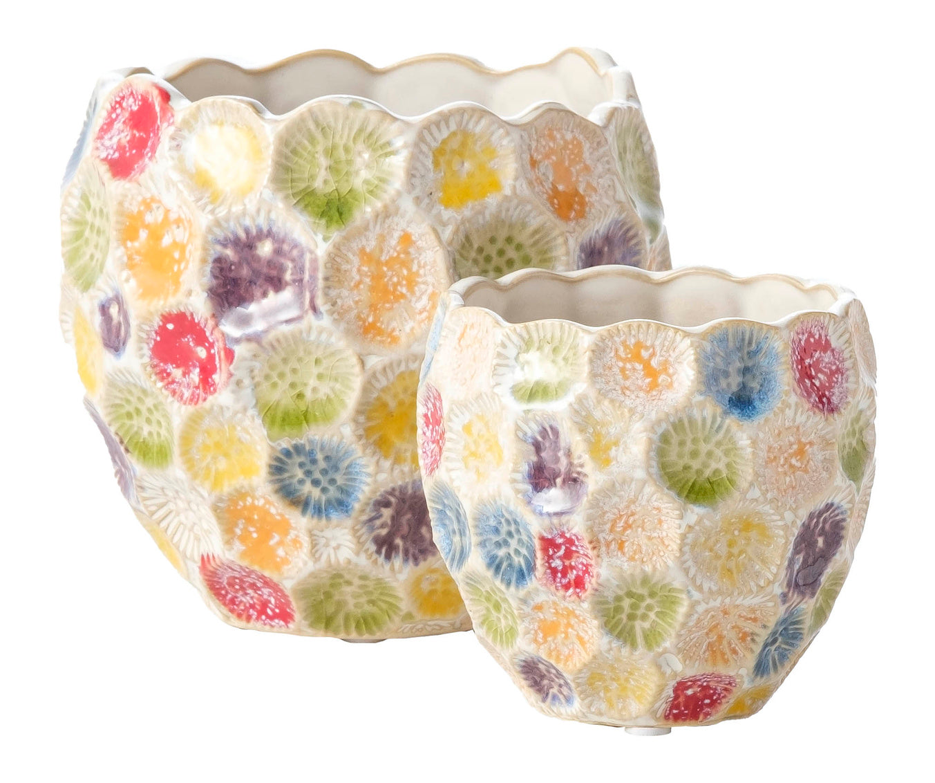 Planter, Glazed, Fantasia