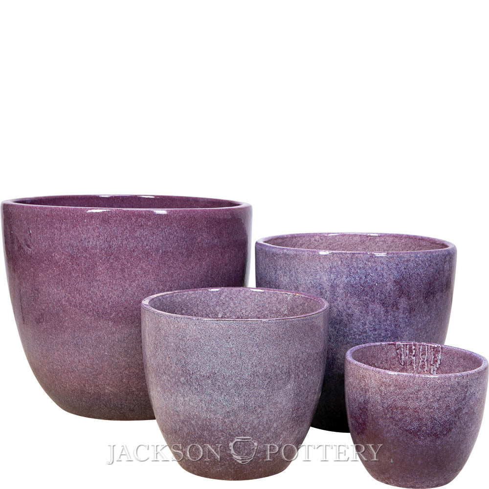Planter, Glazed, Eloy Plum