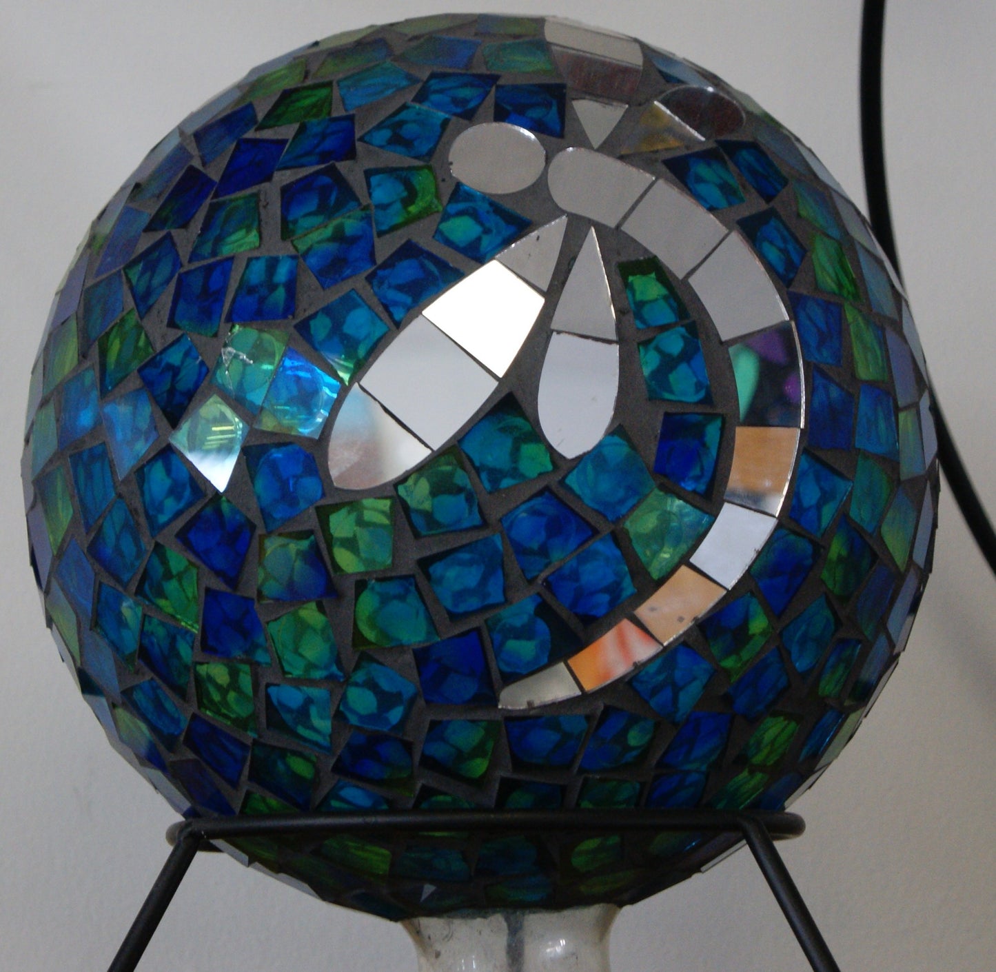 Gazing Ball, Mosaic Dragonfly