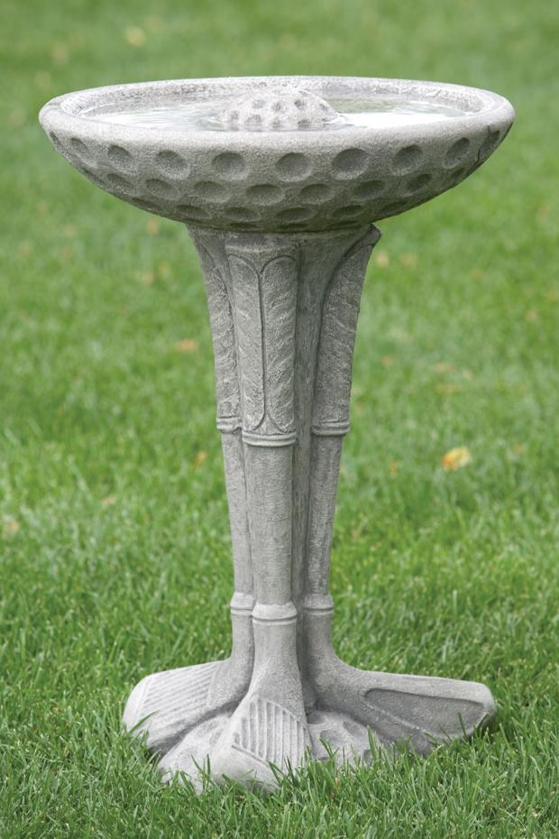 Birdbath, Concrete, Golf Club 1-Piece (M-9731)