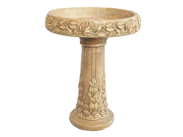 Birdbath, Concrete Honeysuckle 2-Piece (H-2260)