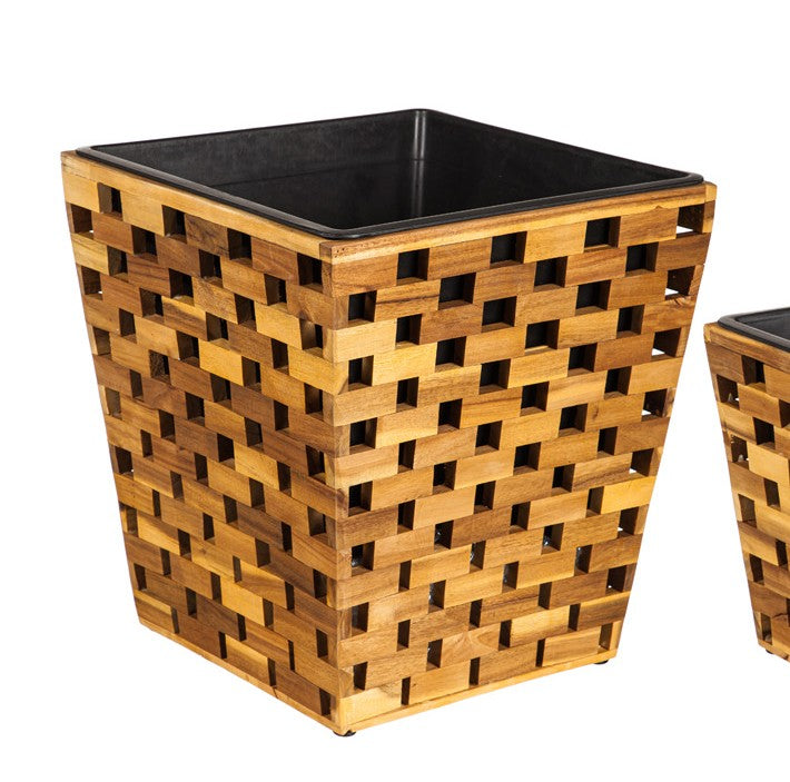 Planter, Wood, Acacia Woods