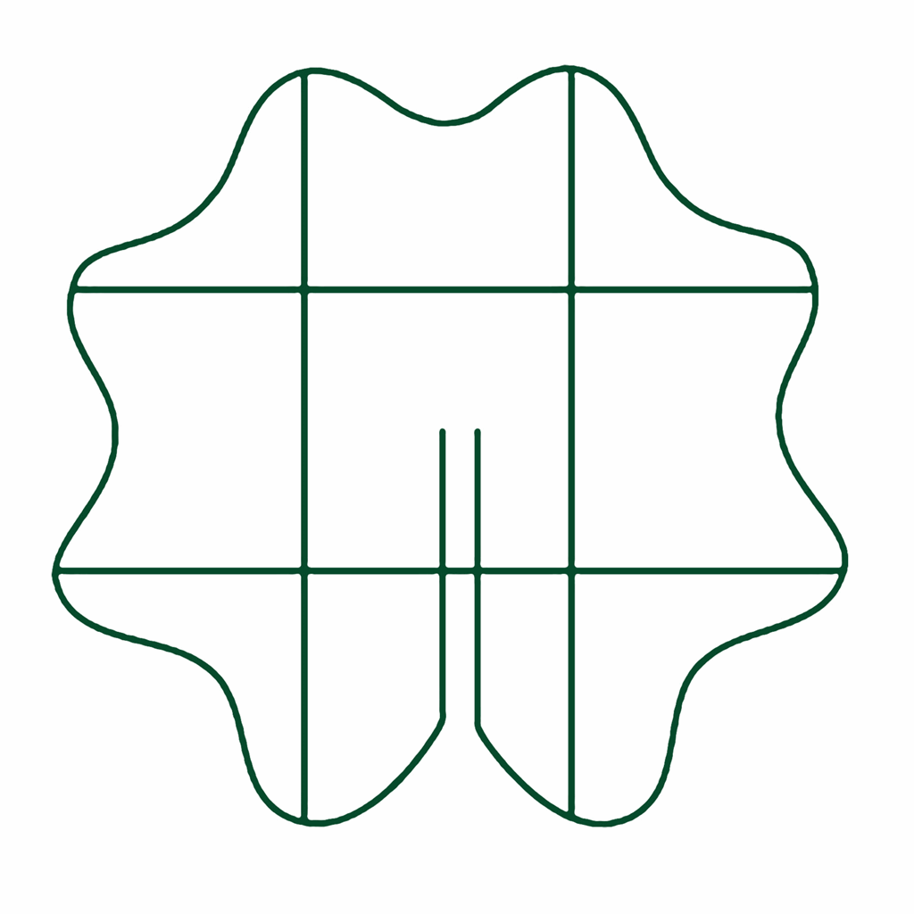 Plant Supports, Center Scalloped Grid