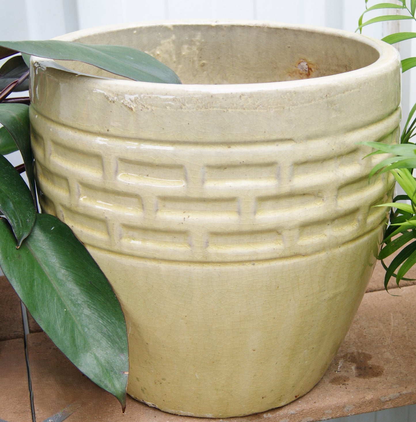Planter, Glazed, Abbey
