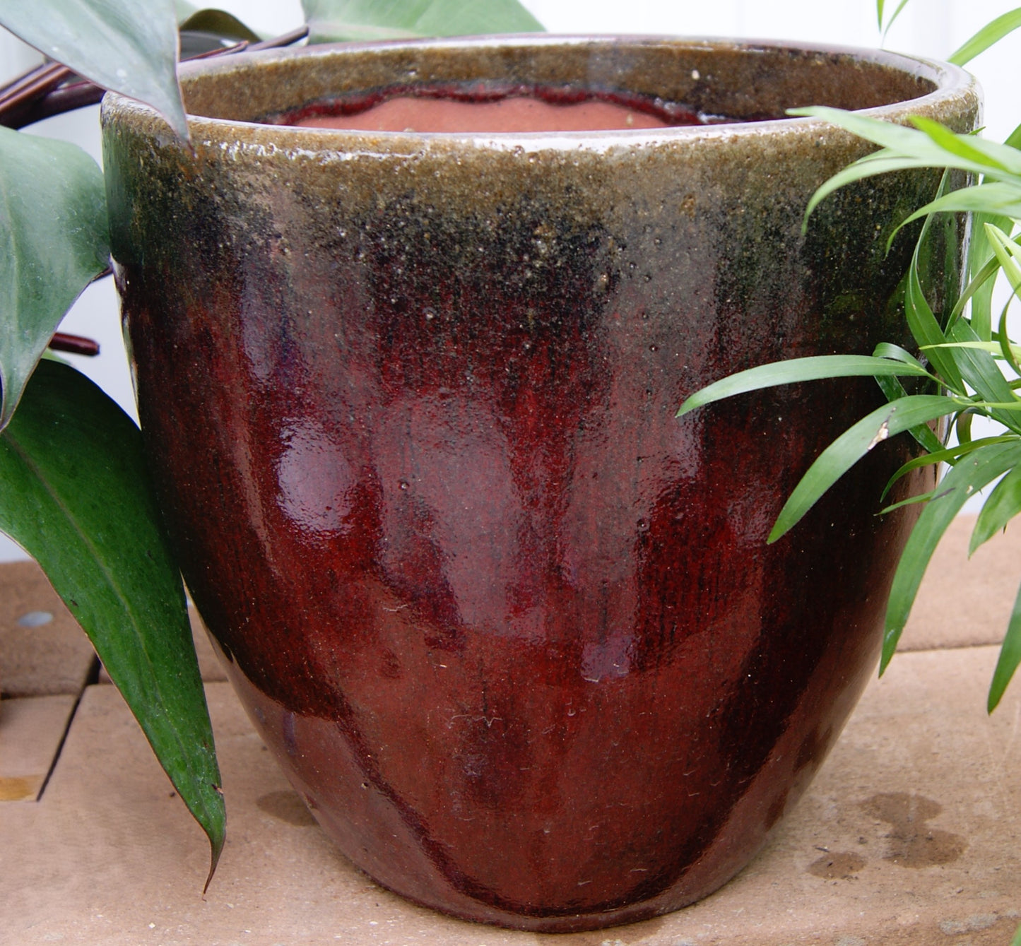 Planter, Glazed, Canton