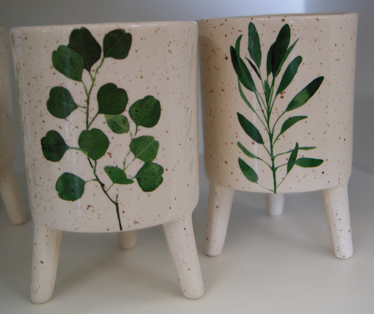 Planter, Glazed, Dolomite Footed