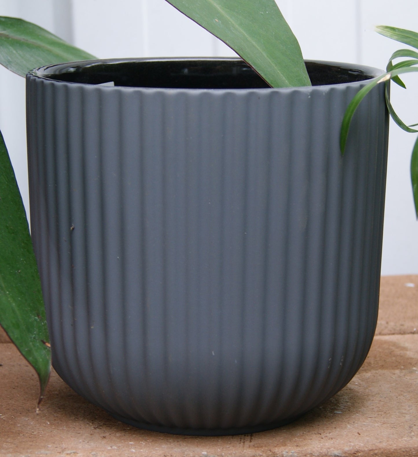Planter, Glazed, Rubber Paint