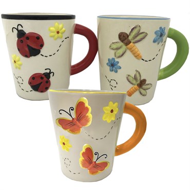 Planter, Glazed, Mug Bugs
