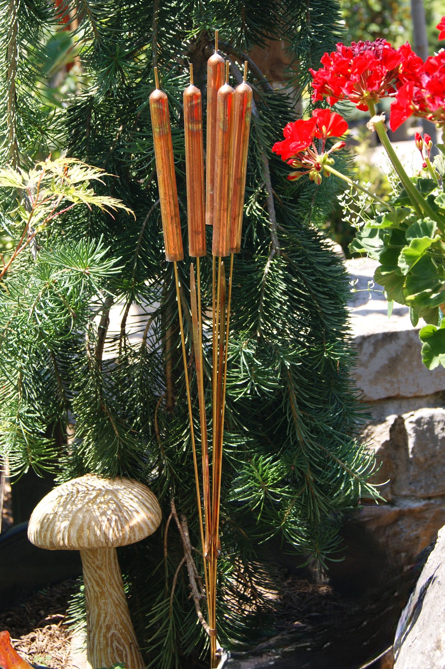 Windchime, Cattails, Copper