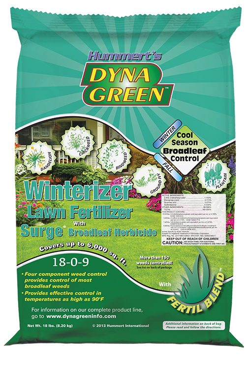 Lawn Food, Dyna Green Winterizer + Surge Weed Control (Step 4 & 5)