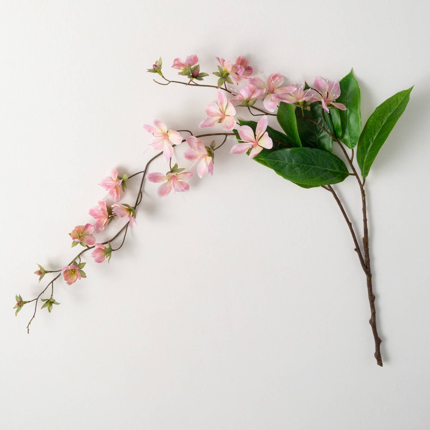 Faux, Floral Peach Blossom Stem