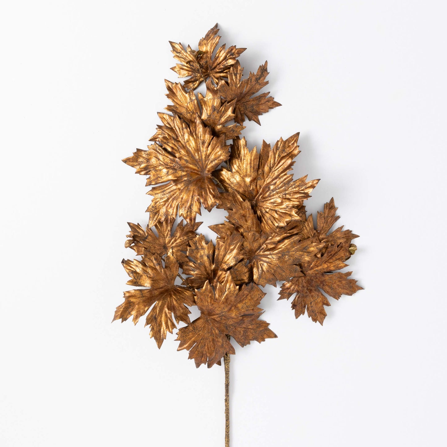 Faux, Floral Golden Maple Leaf Spray