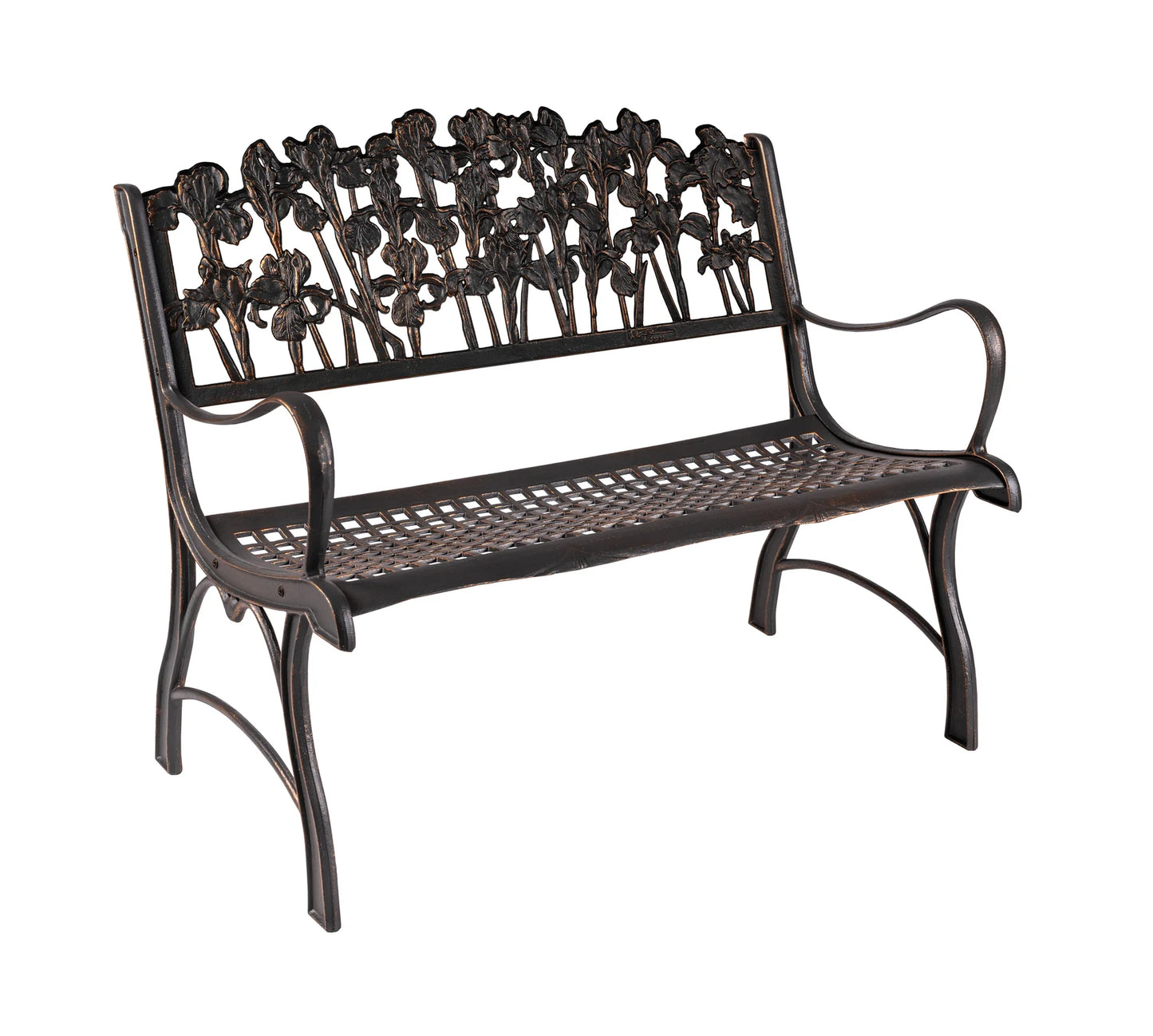 Bench, Cast Iron, Loveseat (Painted Sky)