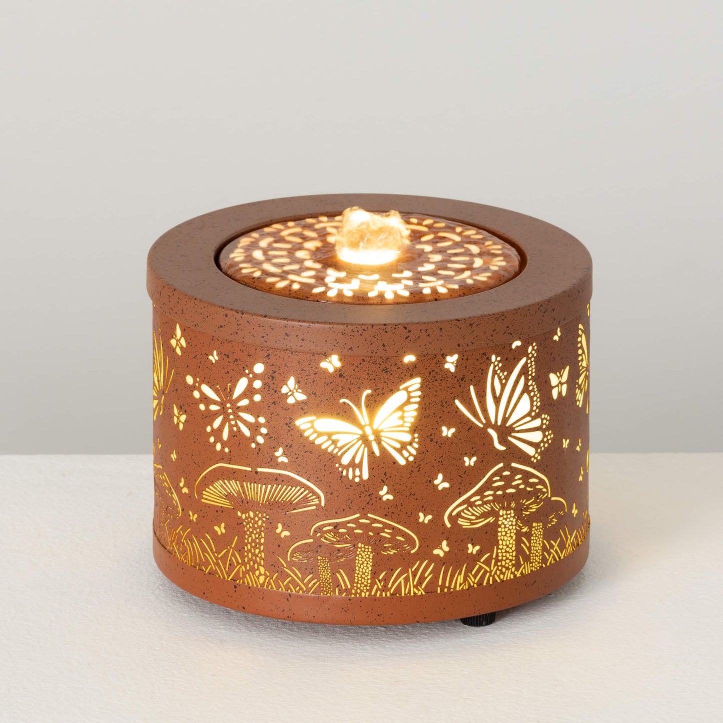 Fountain, Metal Butterfly & Mushroom 2-Piece