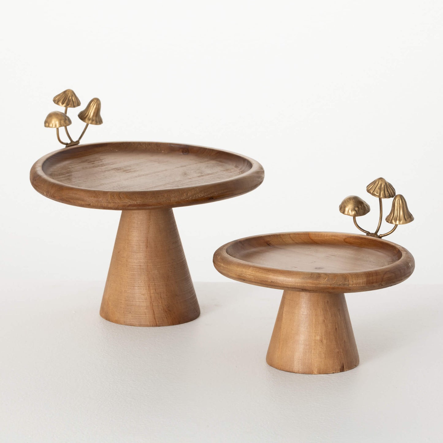 Plant Stand, Wood, Tabletop Mushrooms