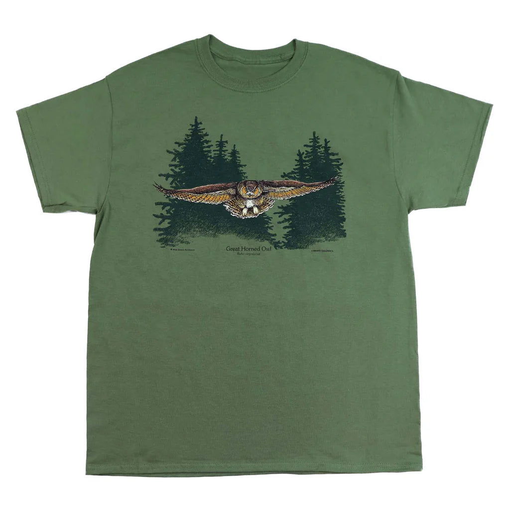 Garment, T-Shirts Owl In Flight