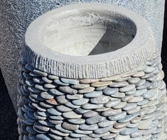 Planter, Concrete, Pebble Pot Round LT