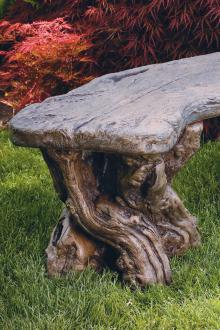 Bench, Concrete, Timber 1-Piece (M-4860)