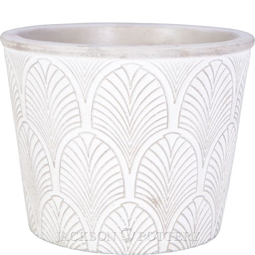 Planter, Glazed, Narrow Rimmed Deco (JP-LCP-002-MIX)