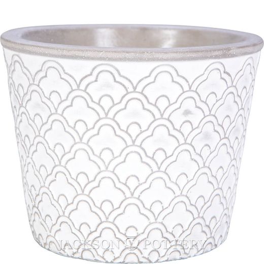 Planter, Glazed, Narrow Rimmed Deco (JP-LCP-002-MIX)