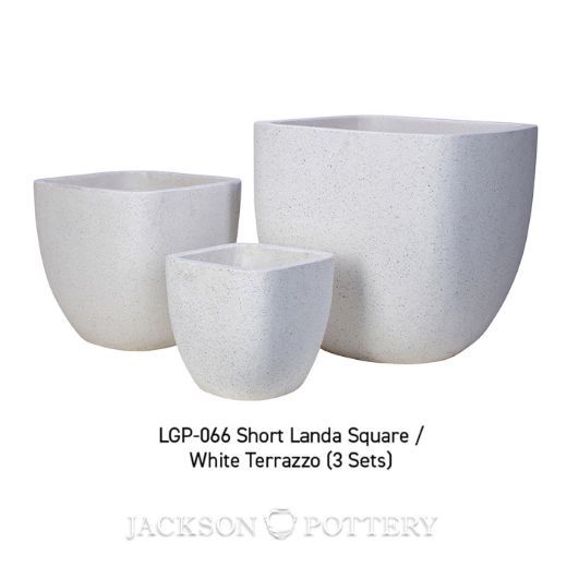 Planter, Fiberstone, Landa Terrazzo Short (JP-LGP-PP-018)