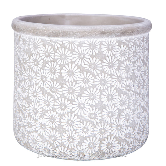 Planter, Earthenware, Tall Flower Power (JP-LCP-887c)