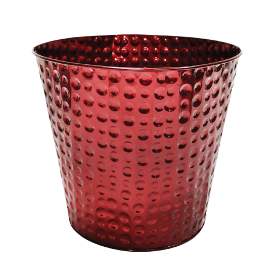 Planter, Metal, Bucket Glazed