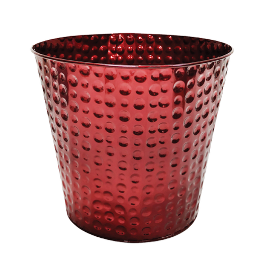 Planter, Metal, Bucket Glazed