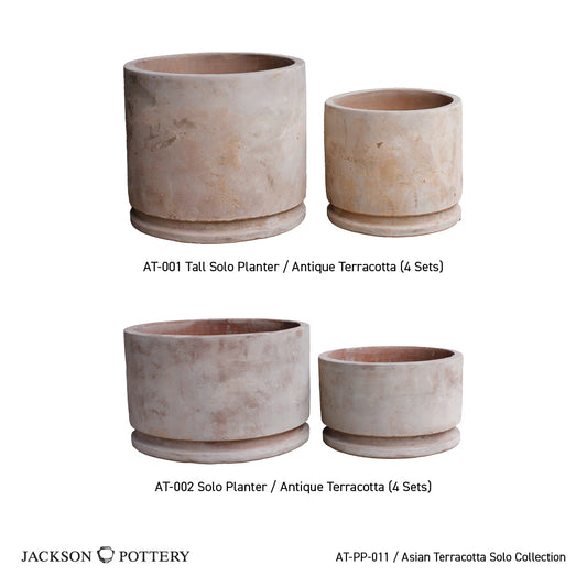 Planter, Terra Cotta, Asian Solo (JP-AT-001-002)