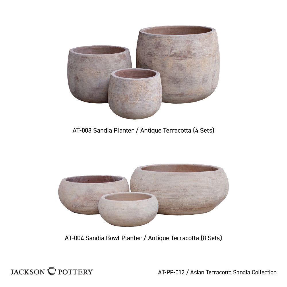 Planter, Terra Cotta, Asian Sandia (JP-003-004)