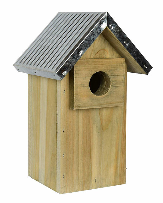 Birdhouse, Galvanized, Bluebird