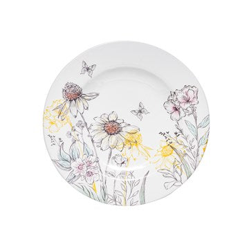 Dish, Plate- Salad, Spring Floral