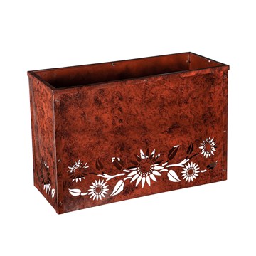 Planter, Metal, Sunflower Box