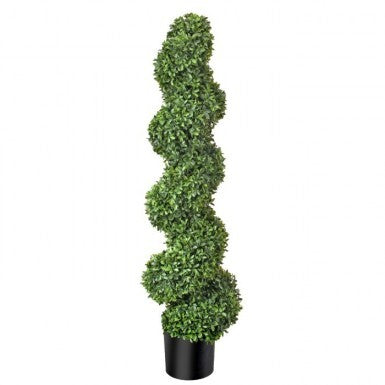 Plant, Faux- Boxwood Spiral