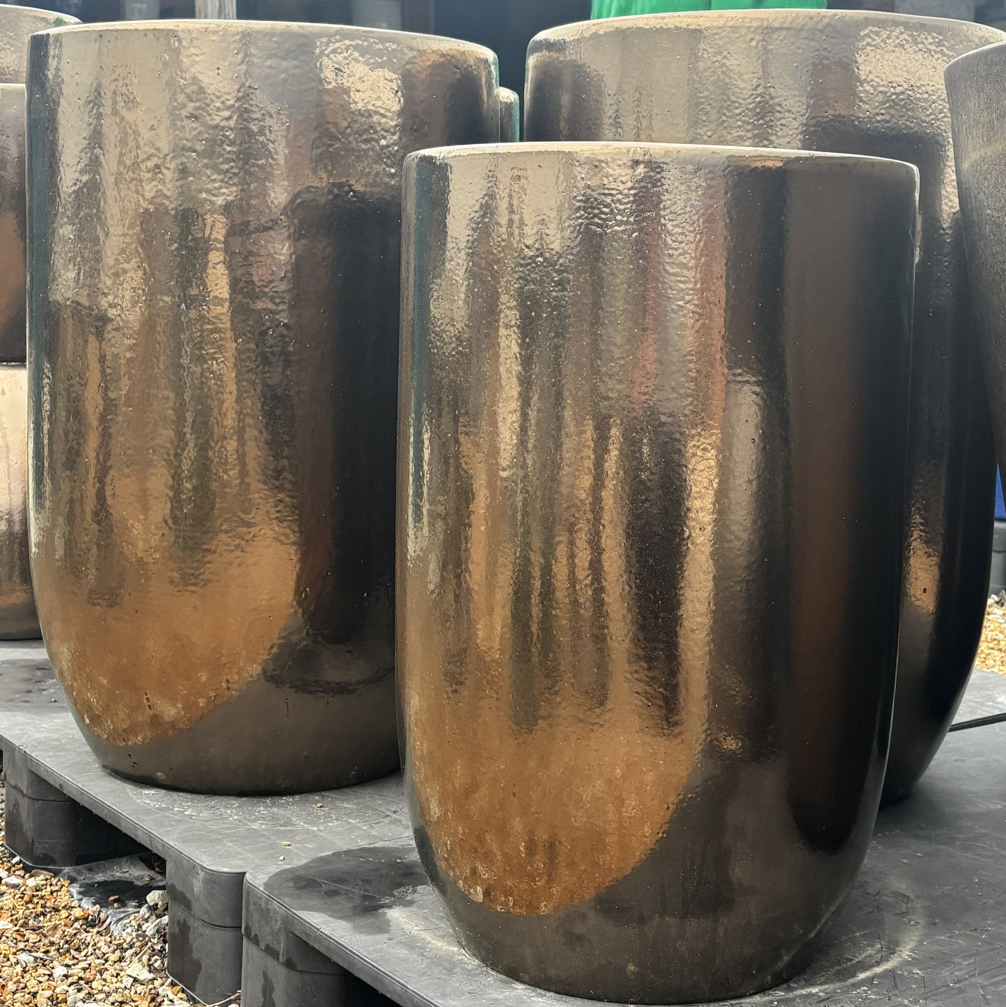 Planter, Glazed, Lunar Tall Round (Al-38-2120)