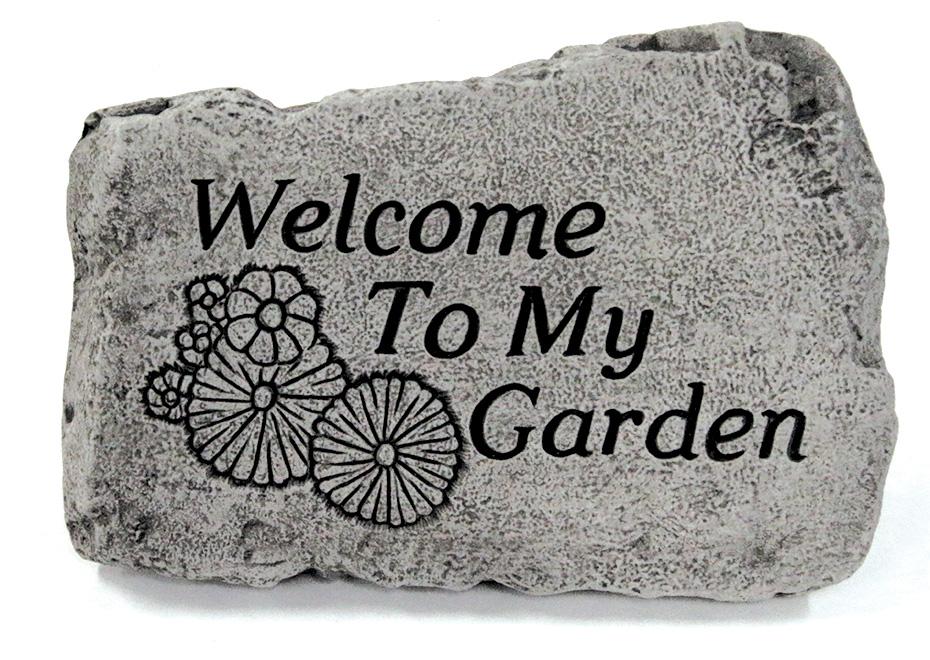 Greeting Stone- Welcome To My Garden